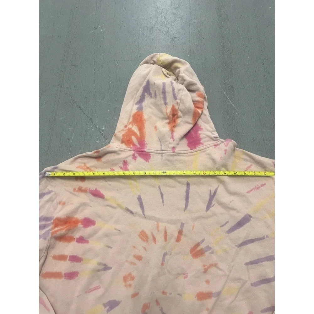 Wild Fable Hoodie Womens XL Beige Tie Dye Long Sleeve Grunge Streetwear Skater - Picture 5 of 8